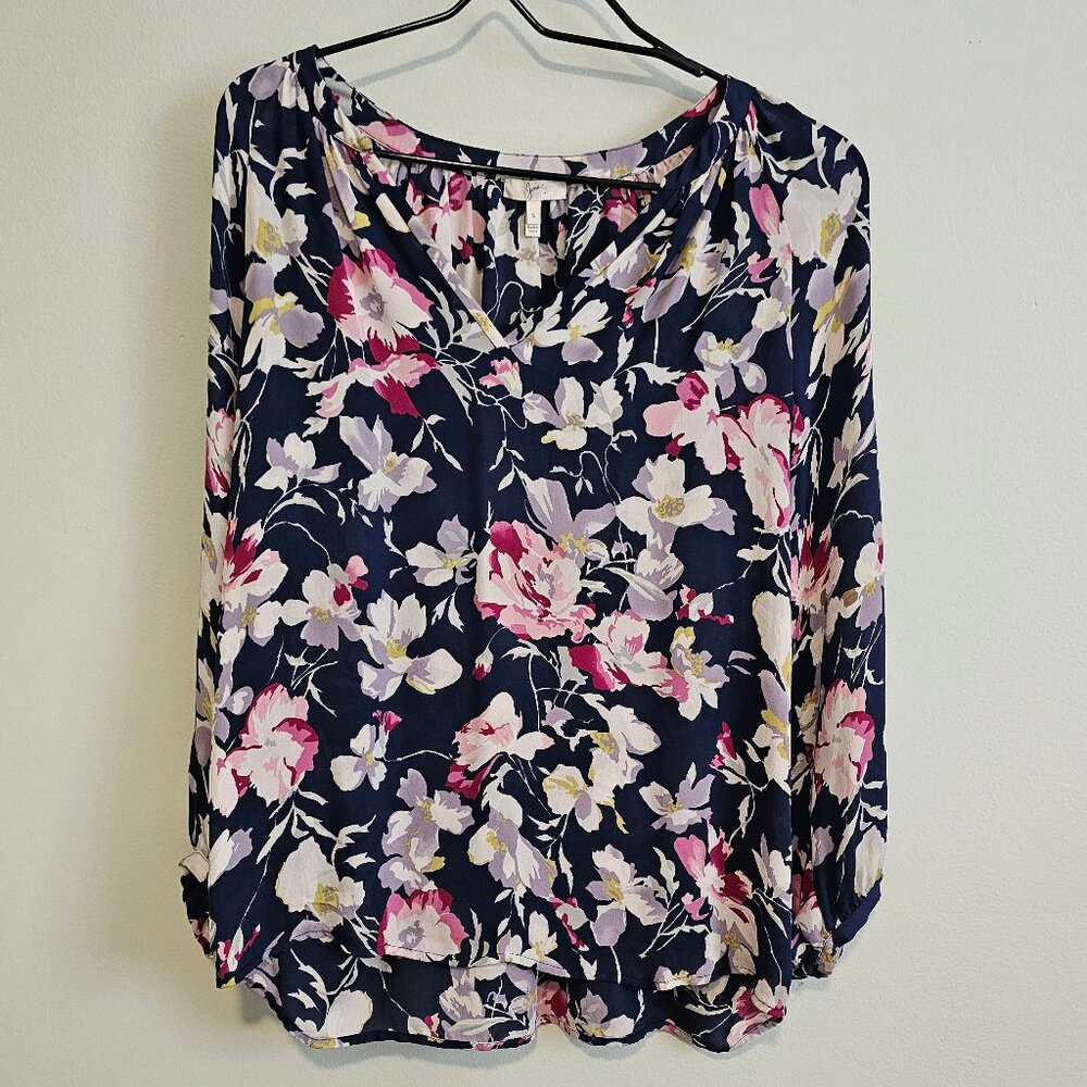Joie 100% Silk Blue Floral Top, Small